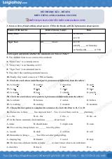 Đề thi học kì 2 Tiếng Anh 6 Global Success - Đề số 8